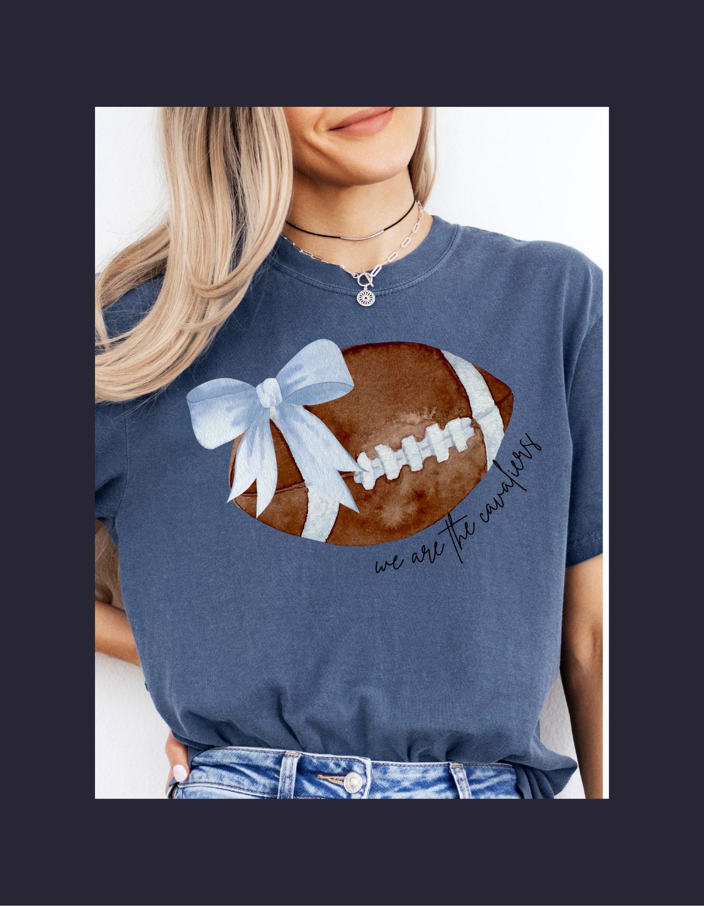 We Are Football Bow Tee